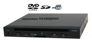 SAMOCHODOWY ODTWARZACZ DVD USB SD DV 430U CZUJNIK PILOTA